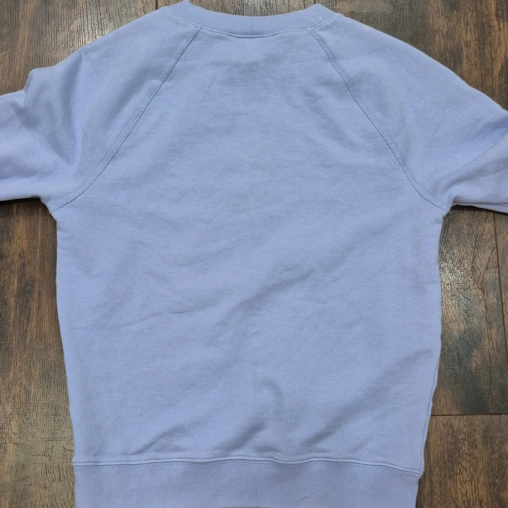 J.CREW Maine Event Sweatshirt S Periwinkle Blue + Red Lobster Pullover